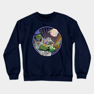 chicago cubs zombie Crewneck Sweatshirt